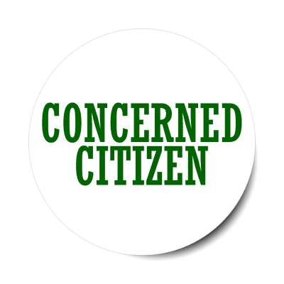 concerned citizen sticker