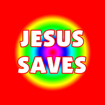 Jesus Sticker, Christ Sticker, Rainbow Sticker, Jesus Stickers