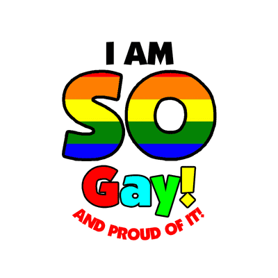 Rainbow I Am So Gay And Proud Of It Stickers, Magnet