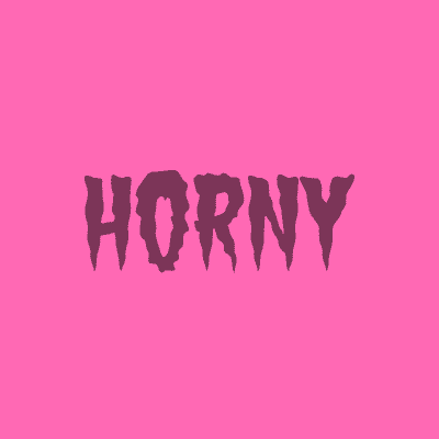 Wacky Print Horny Stickers, | Magnet