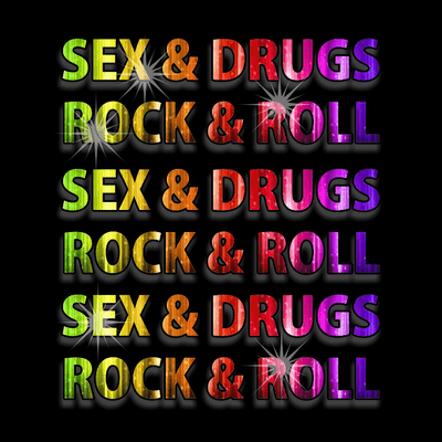 Adesivi SEX,DRUGS,ROCK'N'ROLL