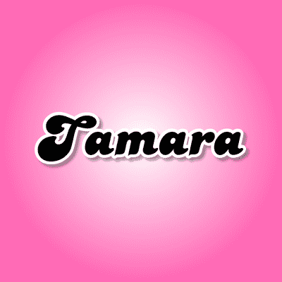 Tamara Female Name Pink Stickers, Magnet | Wacky Print