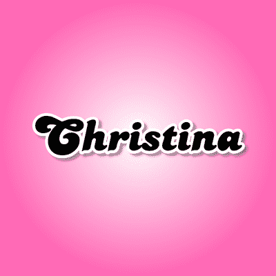 cristina name design