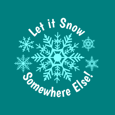 Let It Snowflake Sticker
