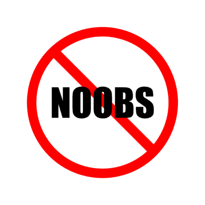 Noobs.' Sticker