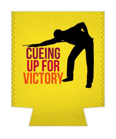 Cueing Up For Victory Pool Player Silhouette Stickers, Magnet | Wacky Print