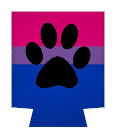 furry bisexual pride flag lgbtq colors classic stickers, magnet