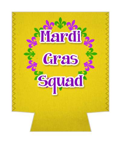 Happy Mardi Gras Wild Green Stickers, Magnet