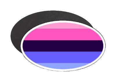 Pride Flag Colors Omnisexual Omni Sexual Stickers, Magnet | Wacky Print