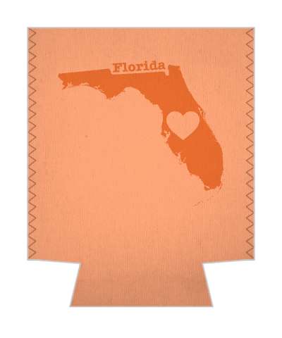 State Florida Heart Silhouette Stickers, Magnet | Wacky Print