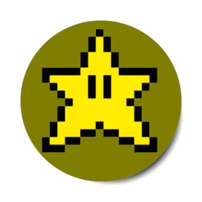 pixel mario star